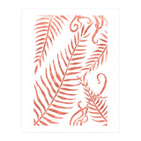 Abstract Terracotta Leaves 2 - Burnt Orange (Print Only) thumbnail