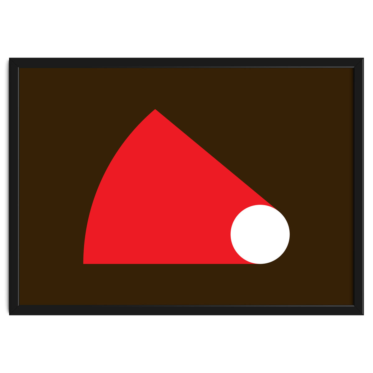 Geometric Shapes No. 51 - red & brown