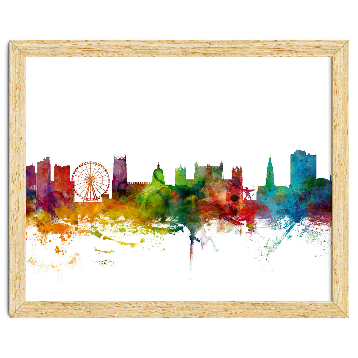 Nottingham England Skyline