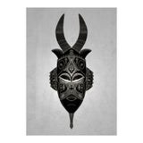 Horned Tribal Mask  (Print Only) thumbnail