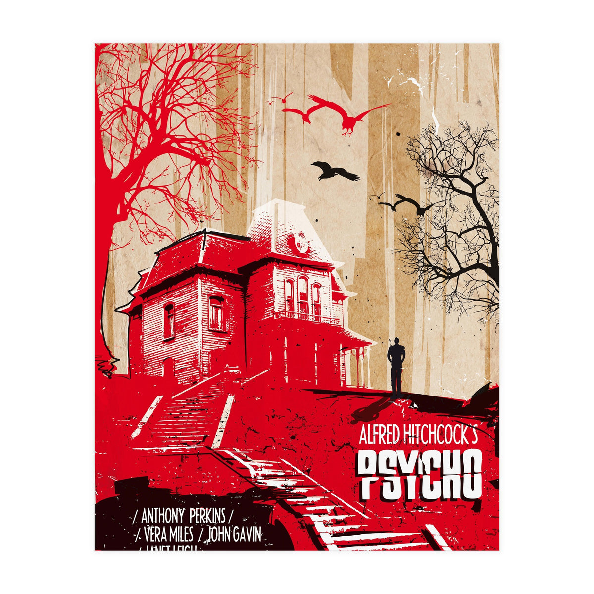Psycho movie poster (Print Only)