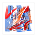 Traces In Blue And Red (Print Only) thumbnail