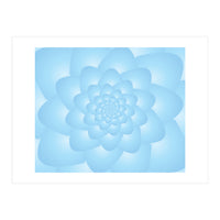 Pastel Colors Flower Pattern Set Blue (Print Only)