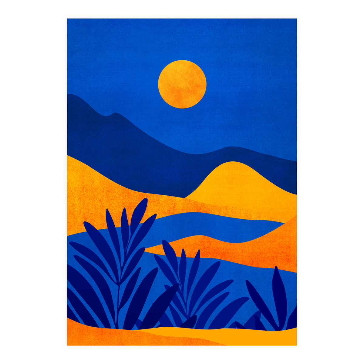 Moonrise Mountains (Print Only)