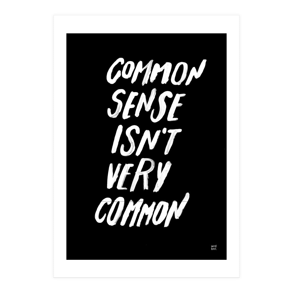 UNCOMMON SENSE (Print Only)