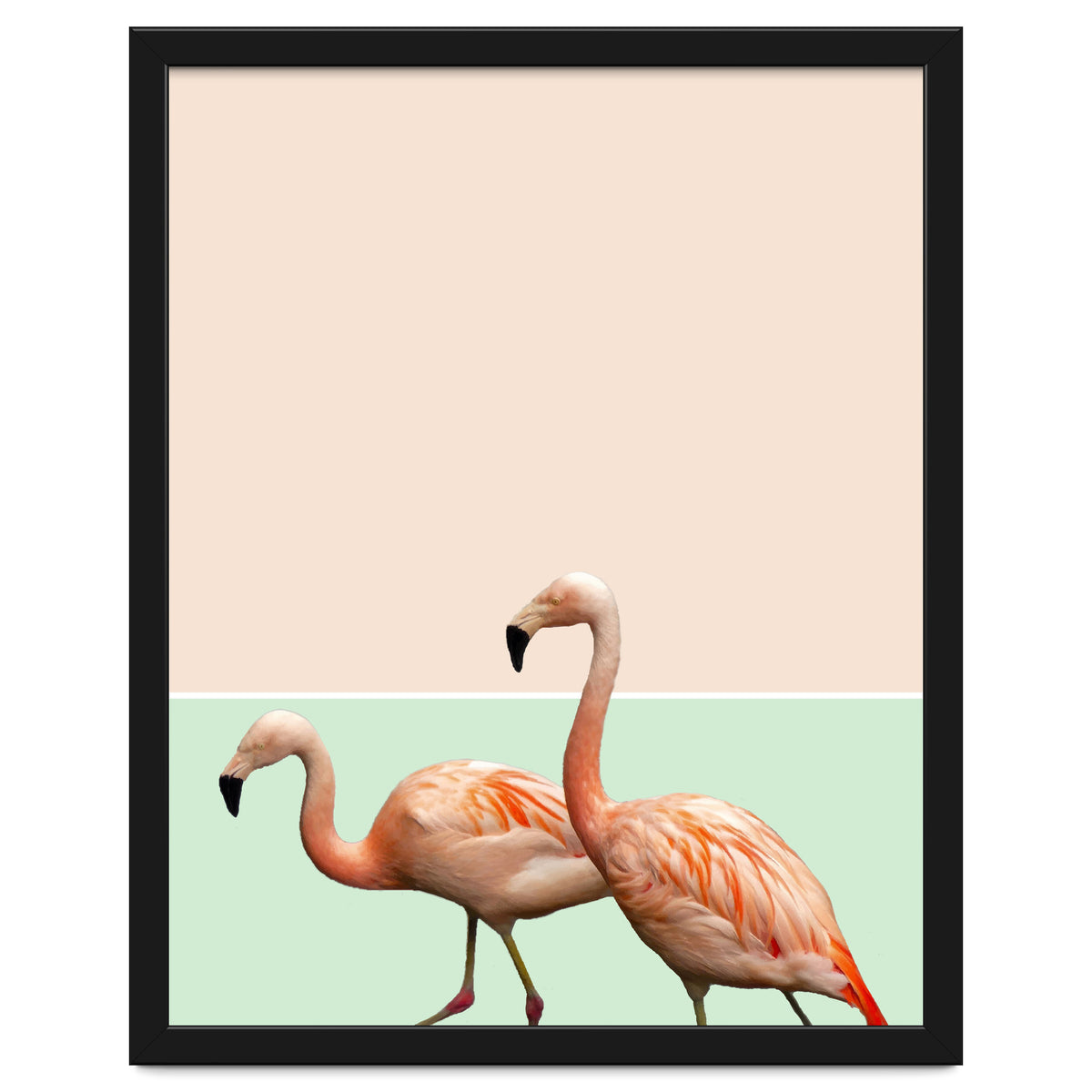 Flamingo Pastel Art
