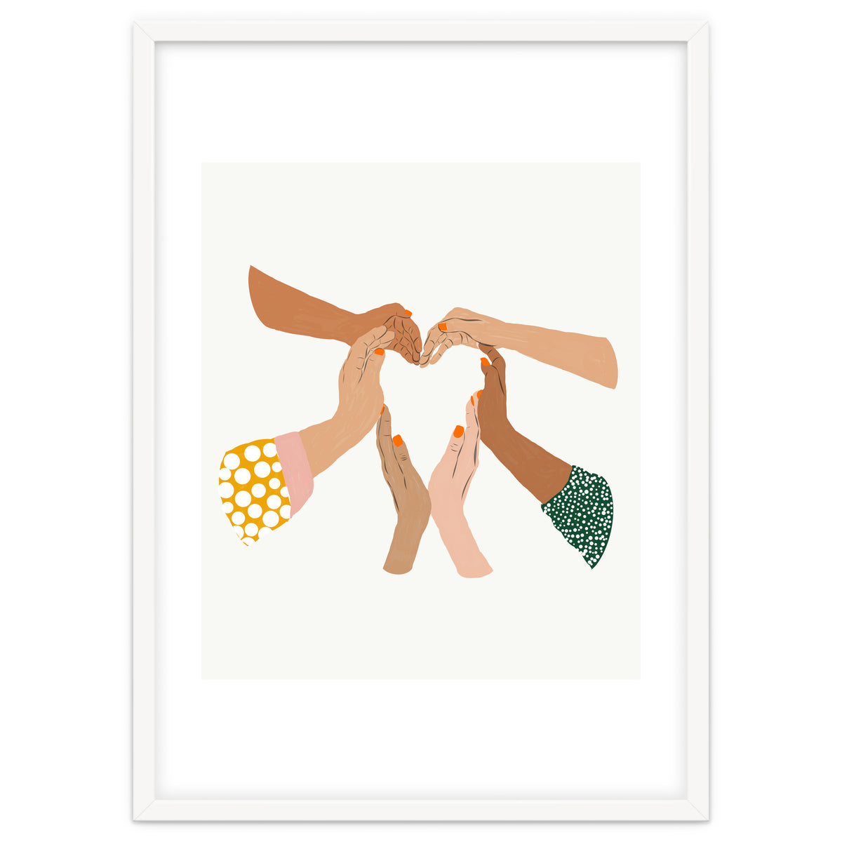 Indiscrimination | Anti-Racism Painting | Unity Illustration | Women Empowerment Growth Mindset