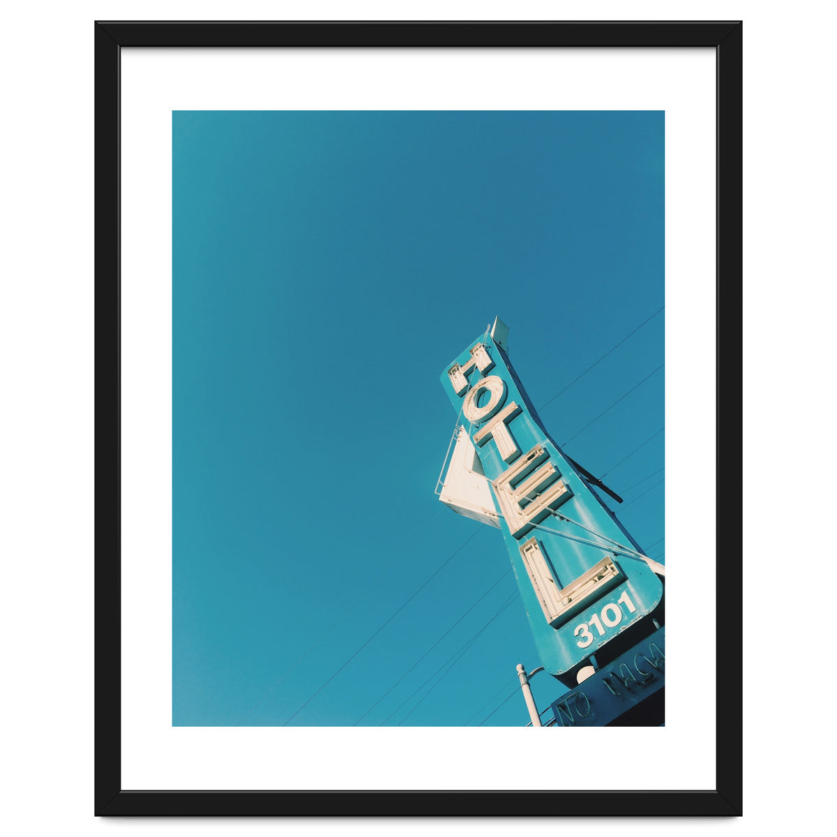 Hotel sign in California