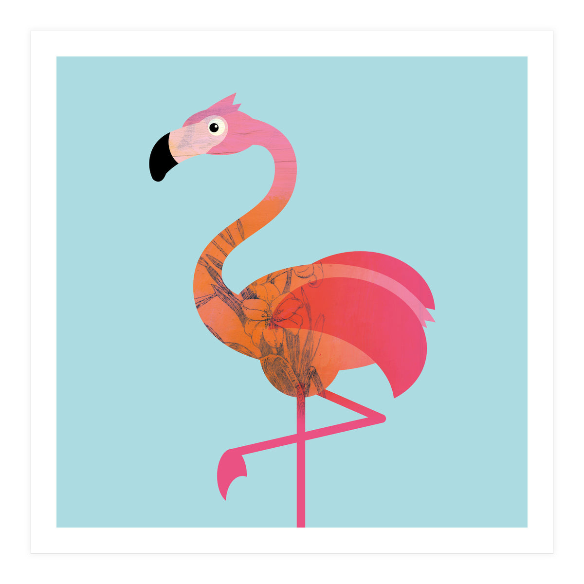 Kids Room Flamingo (Print Only)