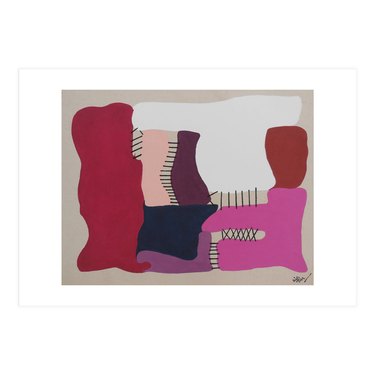 Only Strings Attached Abstract Art (Print Only)