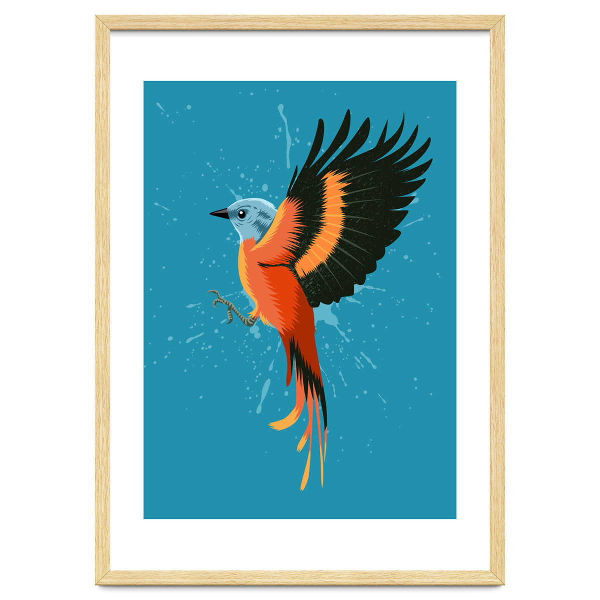 Tropical flying bird