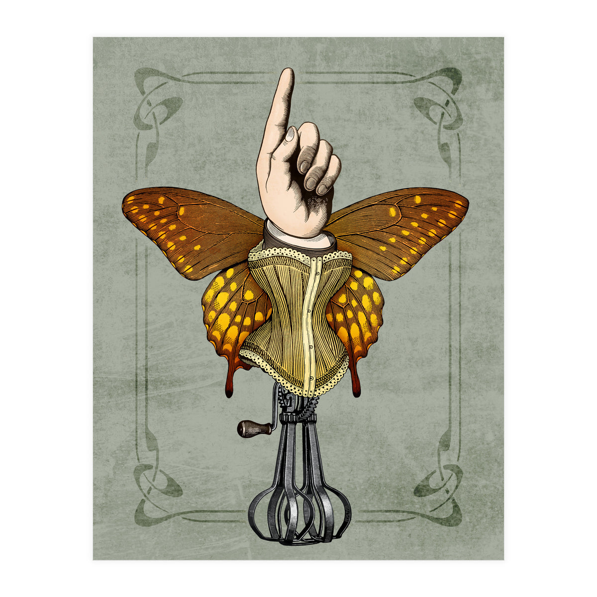 Butterhand Portrait (Print Only)