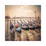 Several Gondolas boats, Colorful Italy  (Print Only) thumbnail