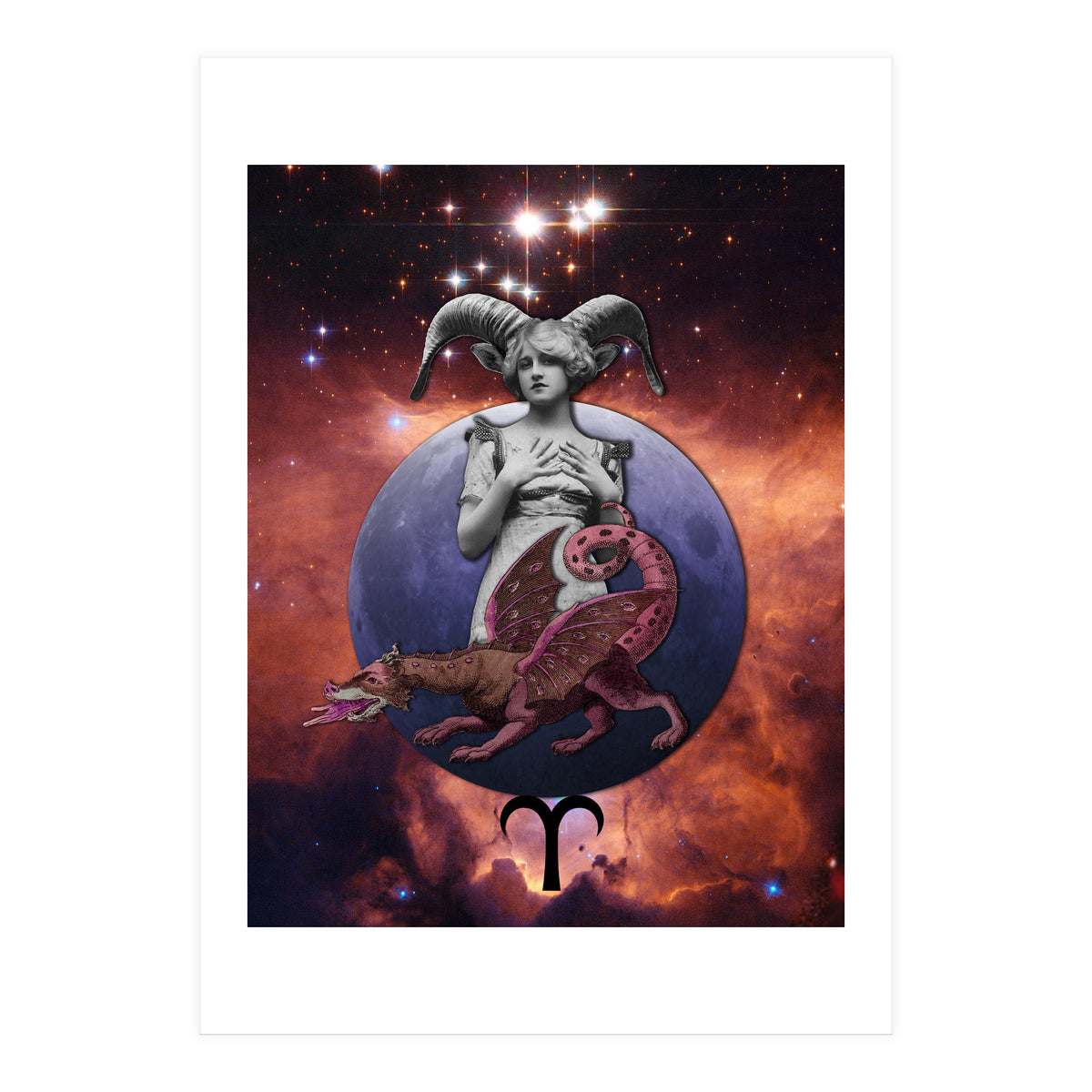Aries Zodiac Sign (Print Only)