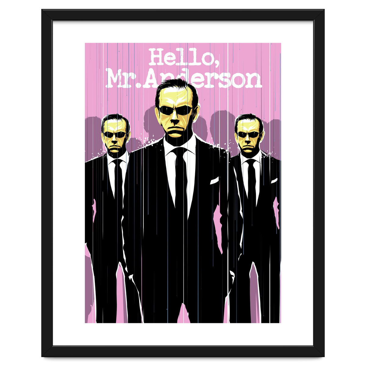 Hello Mr Anderson Matrix movie poster