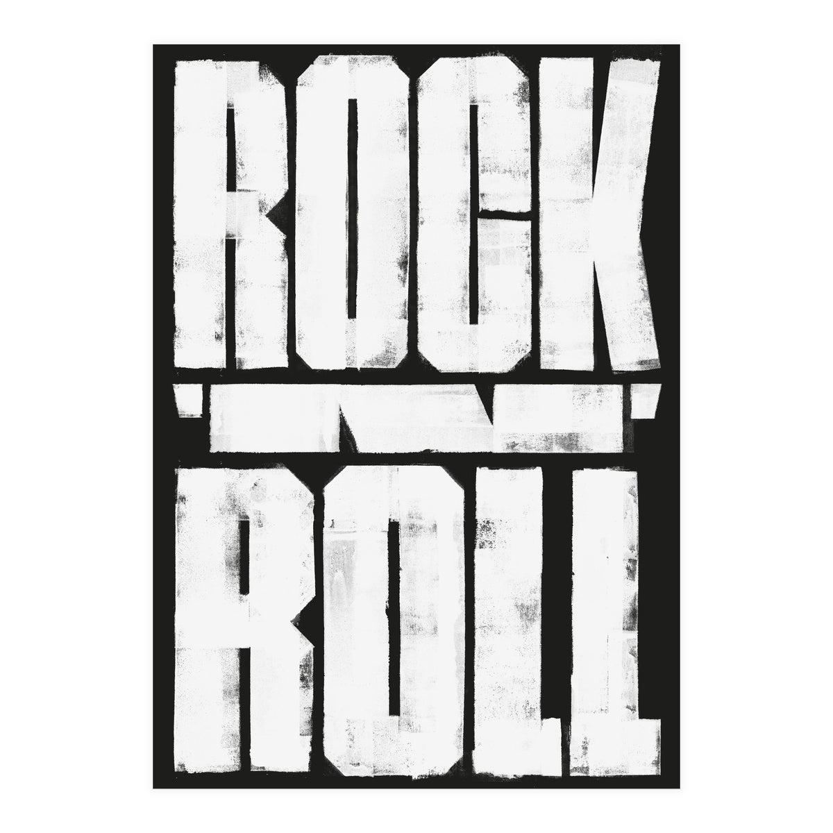 00106 Rock N Roll Print Final Bw (Print Only)
