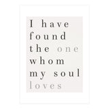 The One My Soul Loves, White (Print Only) thumbnail