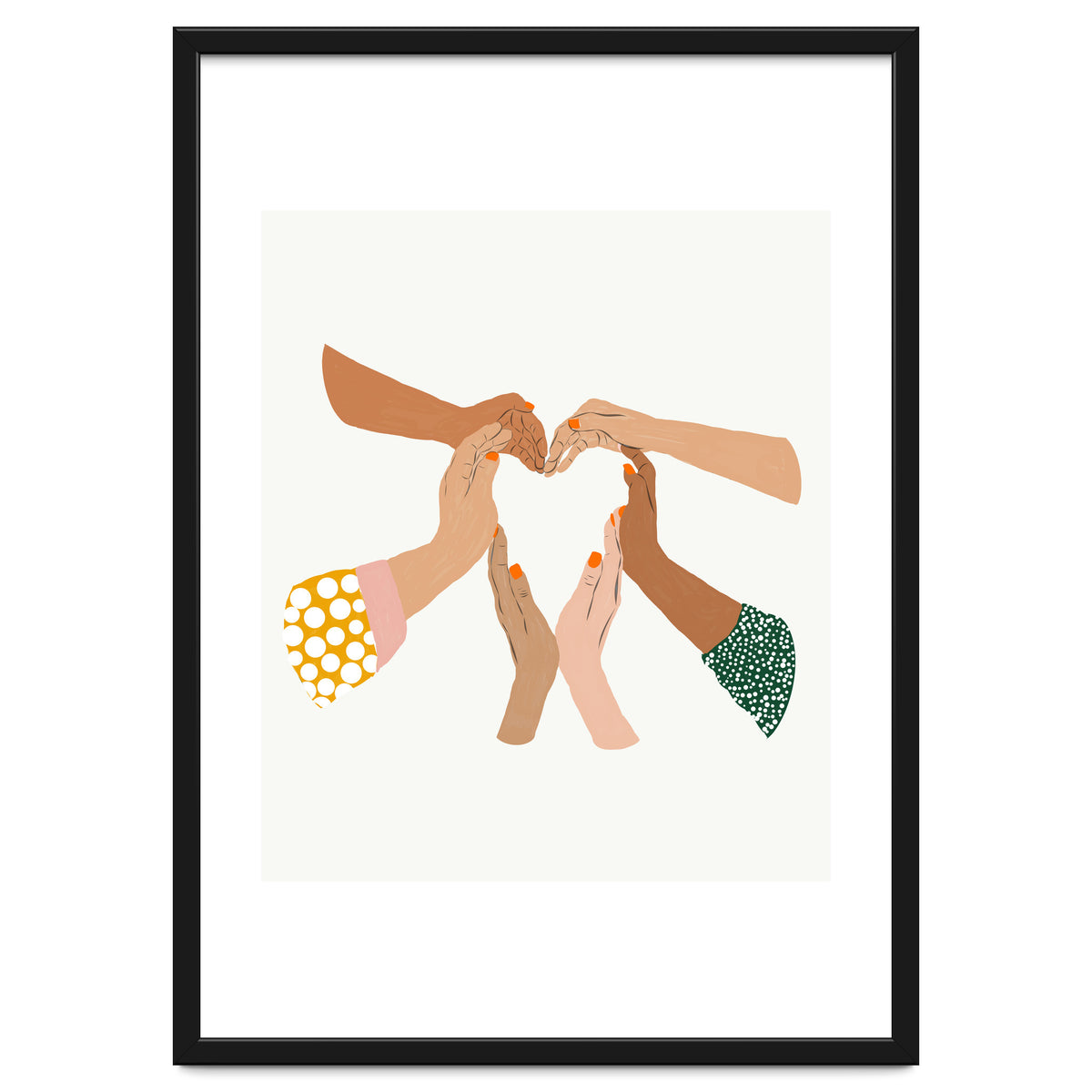 Indiscrimination | Anti-Racism Painting | Unity Illustration | Women Empowerment Growth Mindset