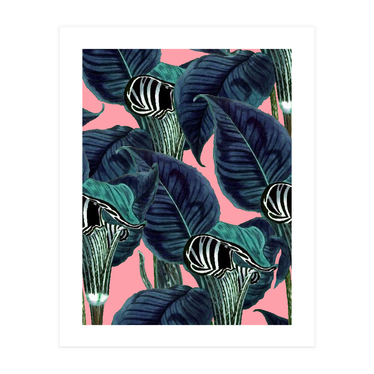 Tropical Flower Pattern (Print Only)
