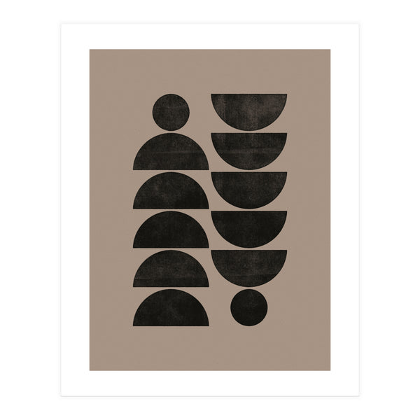 Mid-Century Modern No.30 - Woodblock Print (Print Only)