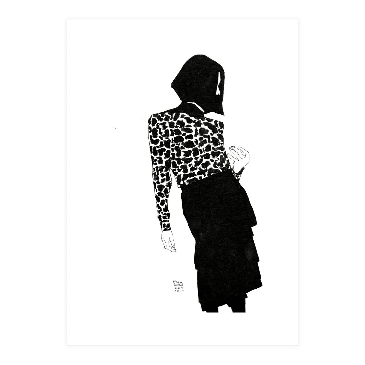 Untitled #39 - Woman in animal print (Print Only)