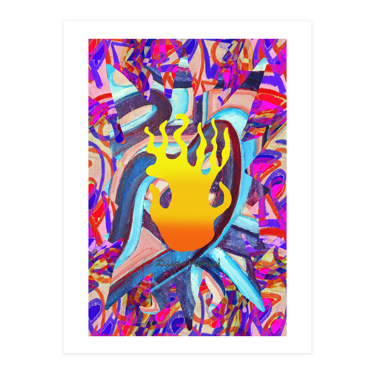 Fuego Y Graffiti 32 (Print Only)