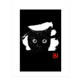 cat face in white (Print Only) thumbnail