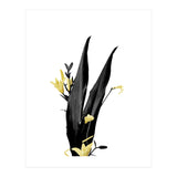 Flower Minimal Black And Gold 03 (Print Only) thumbnail