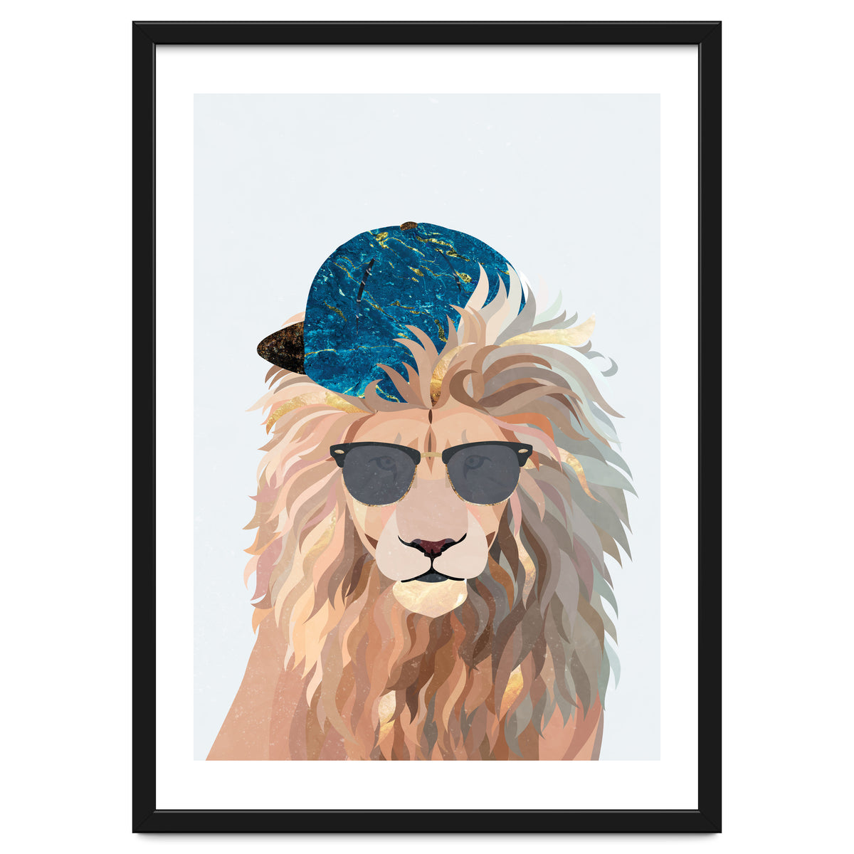 Skater Lion Portrait