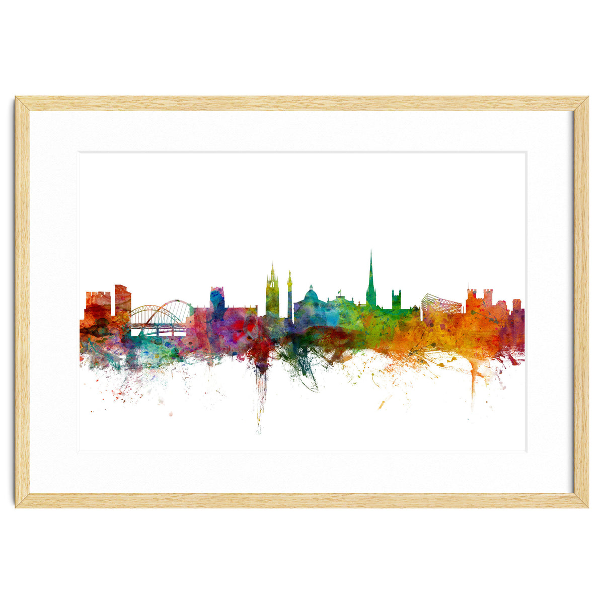 Newcastle England Skyline