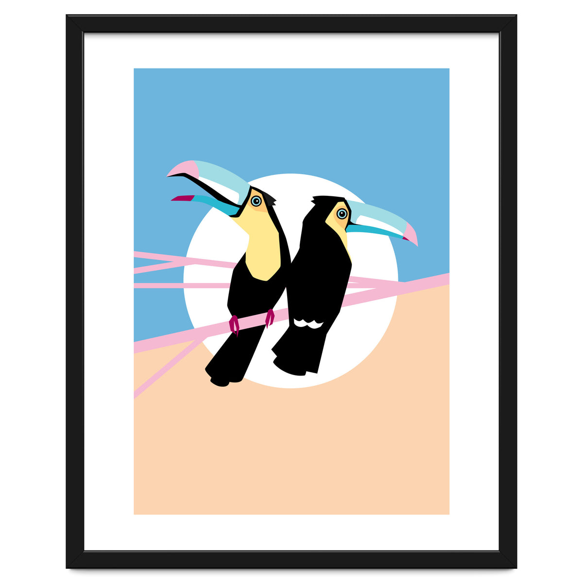 Pastel Toucans