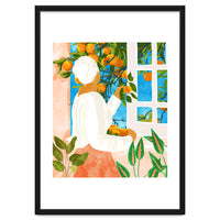 A Few Bad Oranges Is No Reason Not To Bring The Grove Home | Boho Botanical Garden Painting