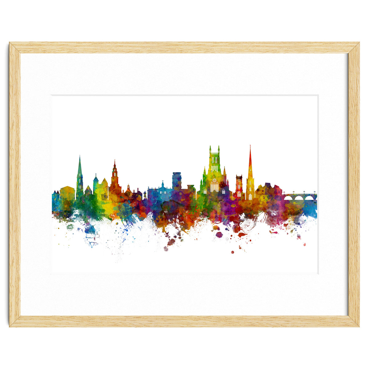 Worcester England Skyline