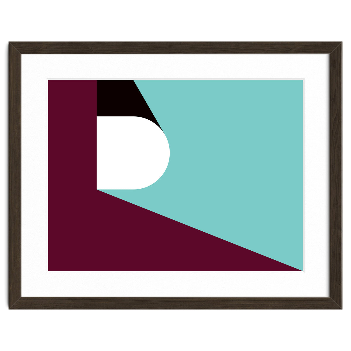 Geometric Shapes No. 82 - purple & teal