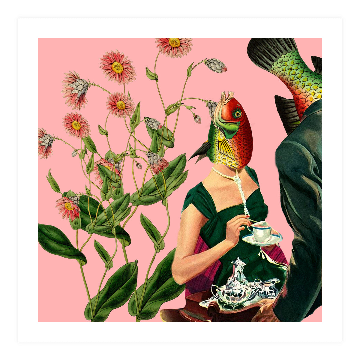 Fish Soul Mate Pink (Print Only)