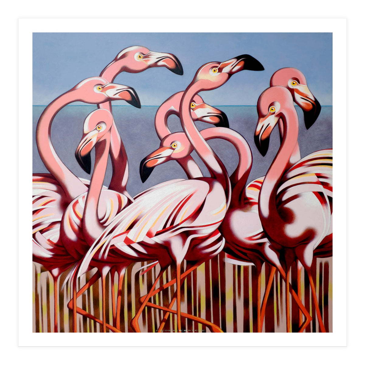 Flamingos (Print Only)