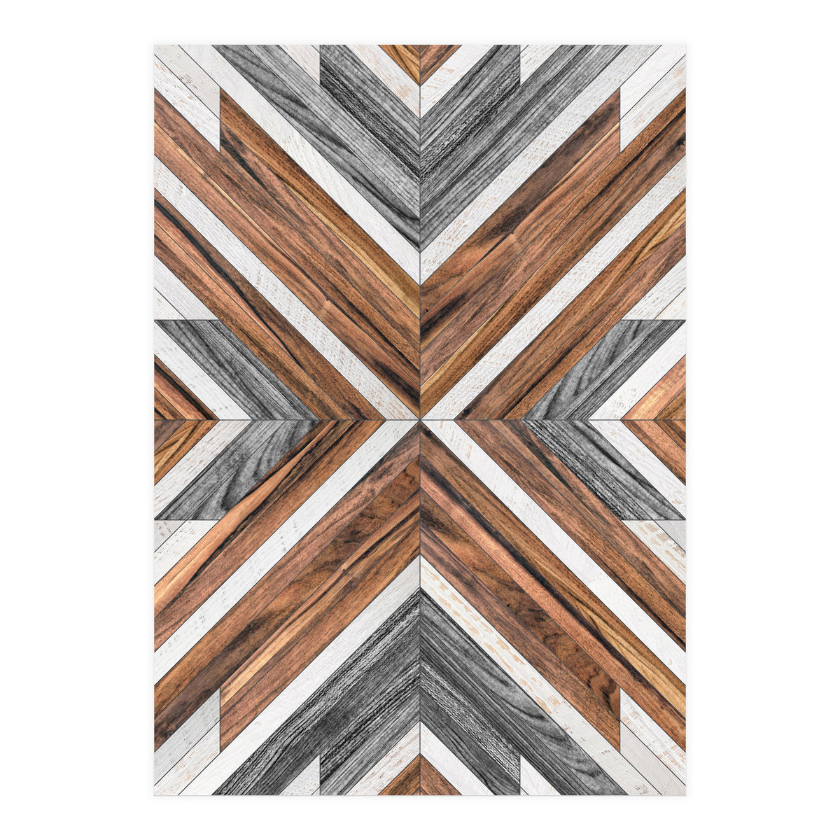 Urban Tribal Pattern No.4 - Wood (Print Only)