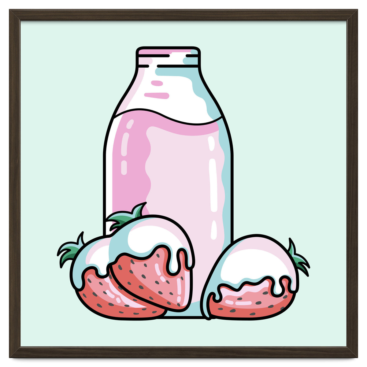 Cute Strawberry Milkshake