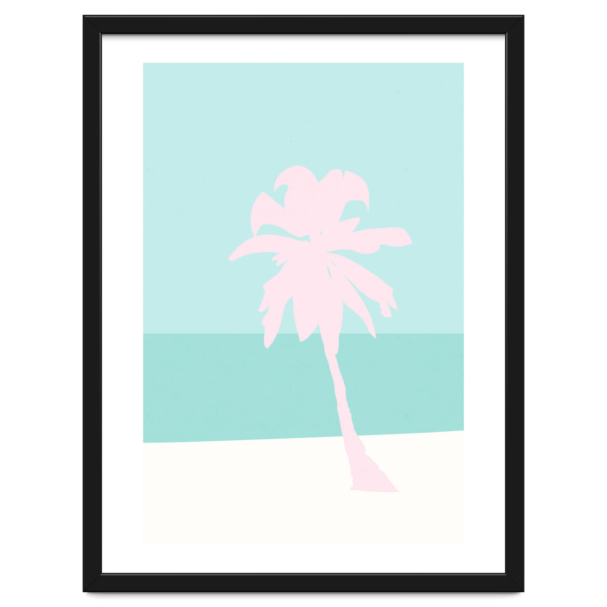 Minimal Palm Tree - Turquoise Coast
