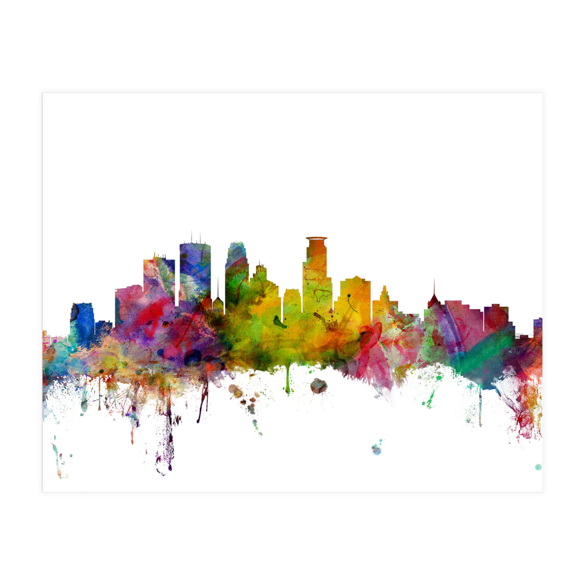 Minneapolis Minnesota Skyline (Print Only)
