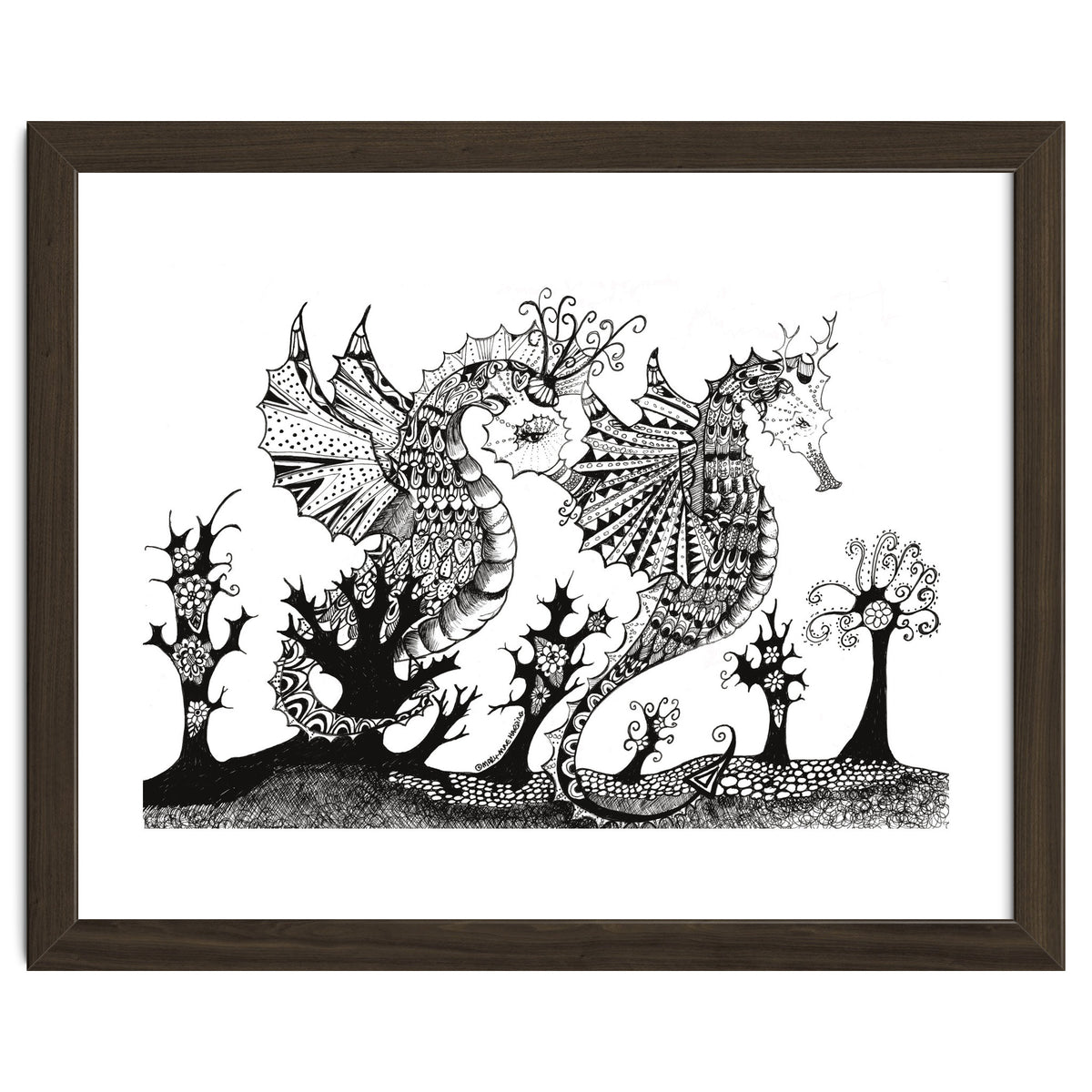 Seahorse Dragons Mystical Home