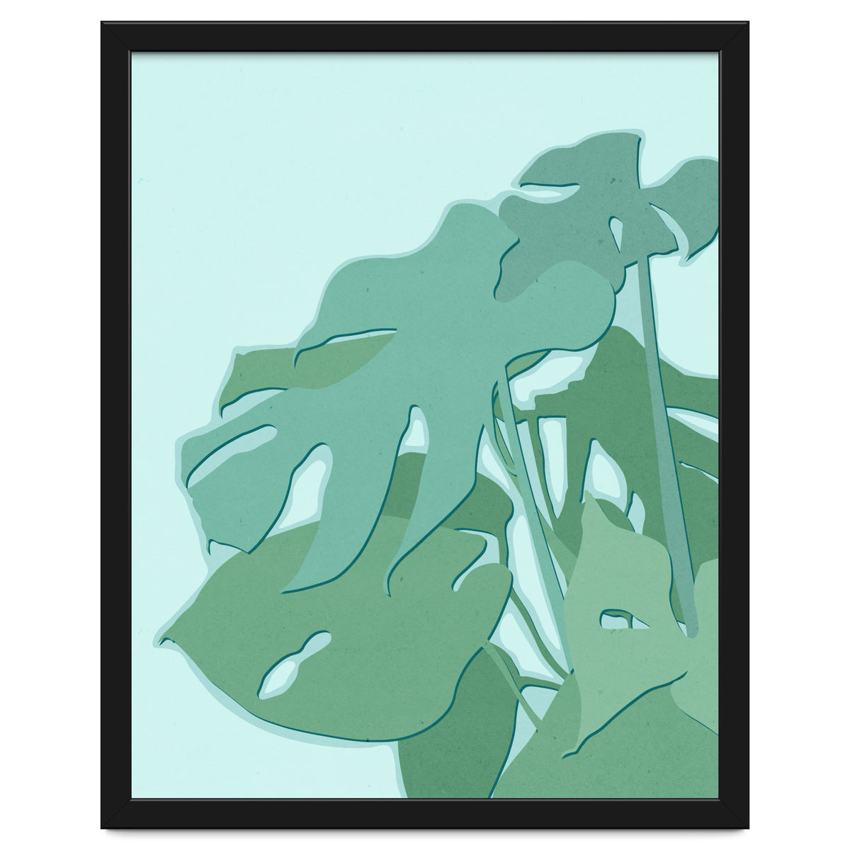 Minimal Monstera Leaves - Greener Eden