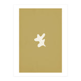 Olive green Matisse inspired shape (Print Only) thumbnail