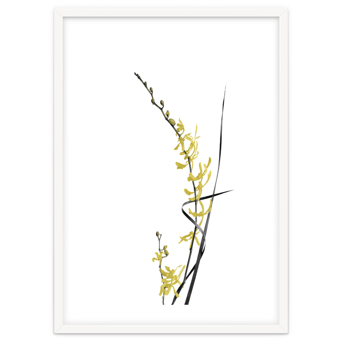 Flower Minimal Black And Gold 06