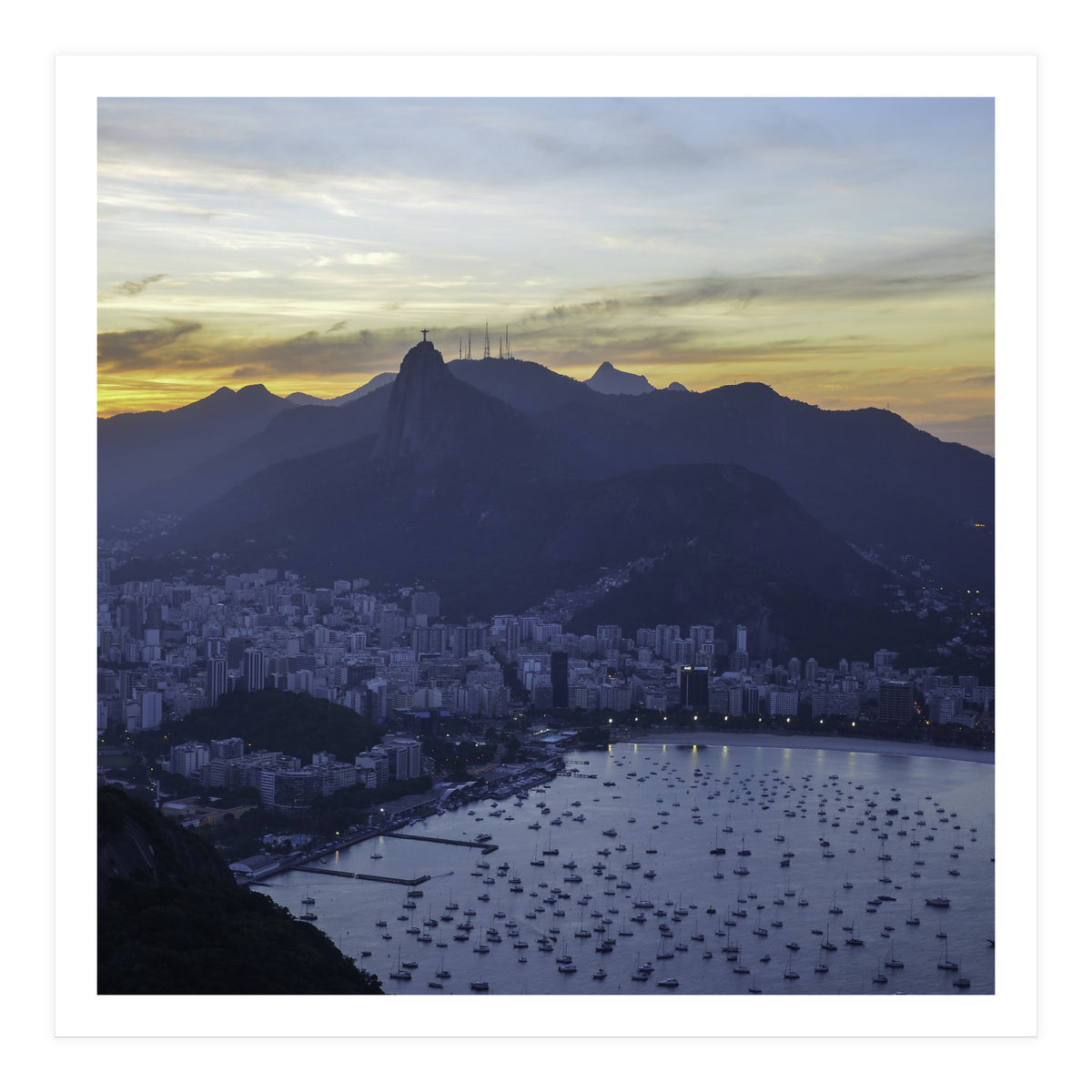 Carioca Sunset 3 1x1 (Print Only)