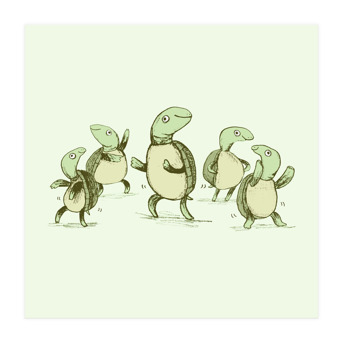 Dancing Turtles (Print Only)