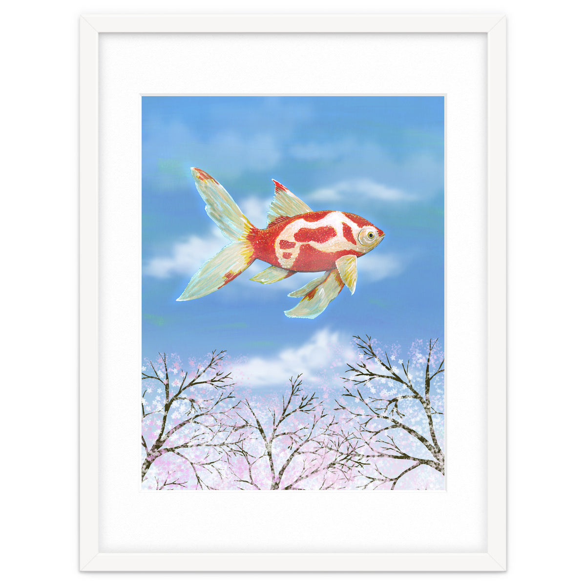 Flying goldfish