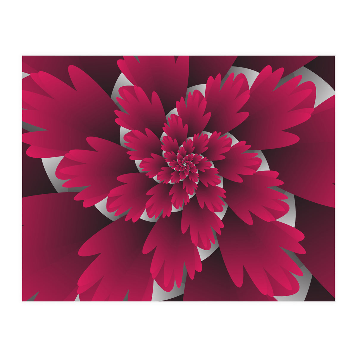 3D Pink Leaf Blooms (Print Only)