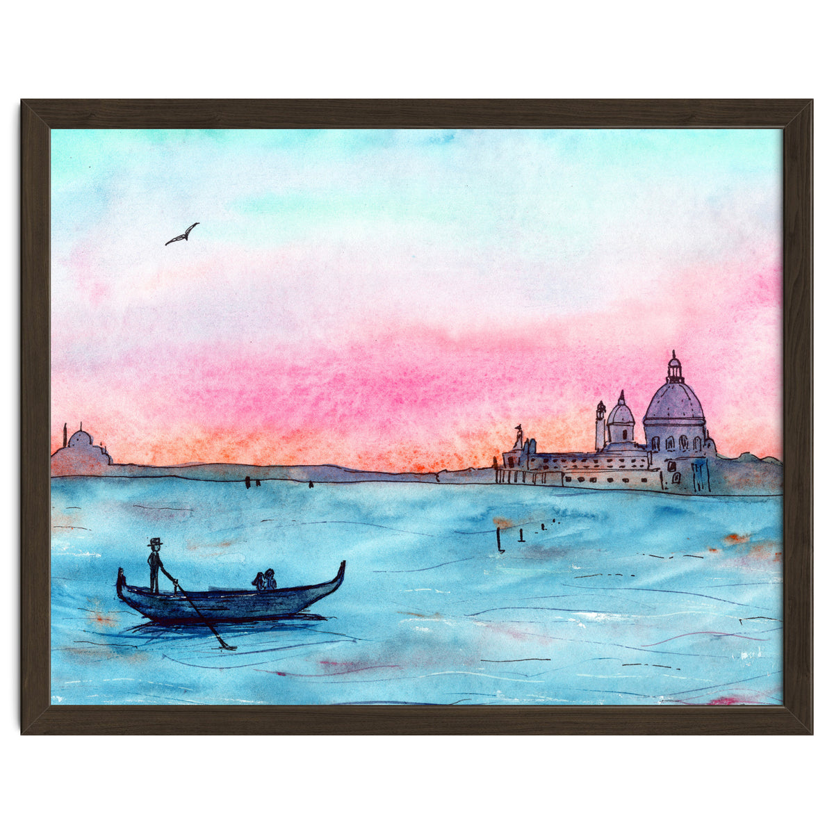 Sunset in Venice || watercolor