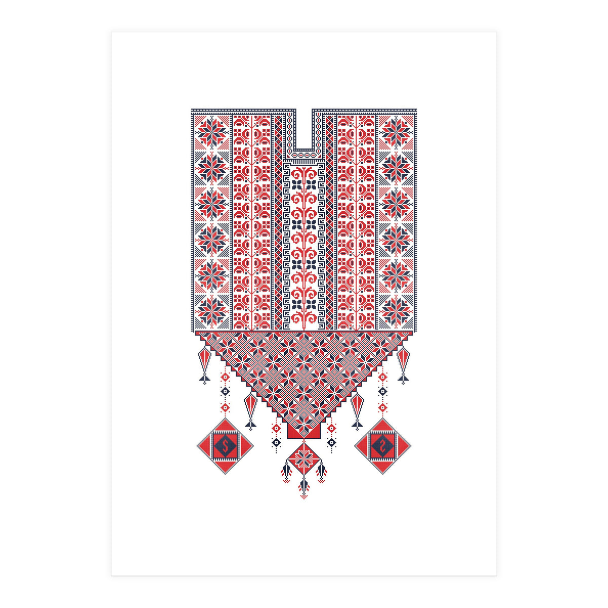 Tatreez Ornament 17 (Print Only)